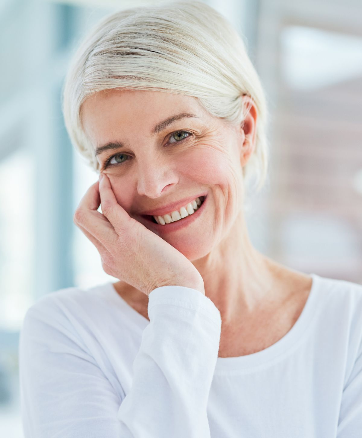 Newport Beach Dental Onlay Model Smiling