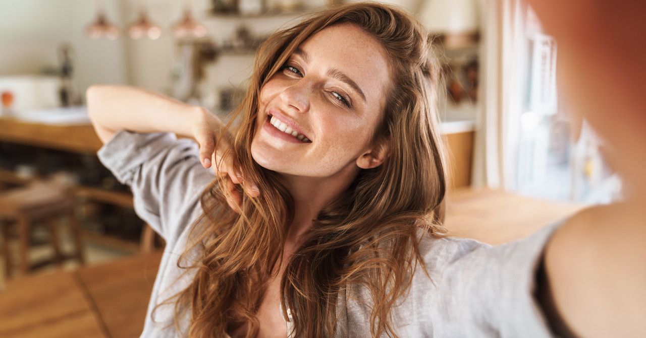 newport beach cosmetic dentistry model smiling