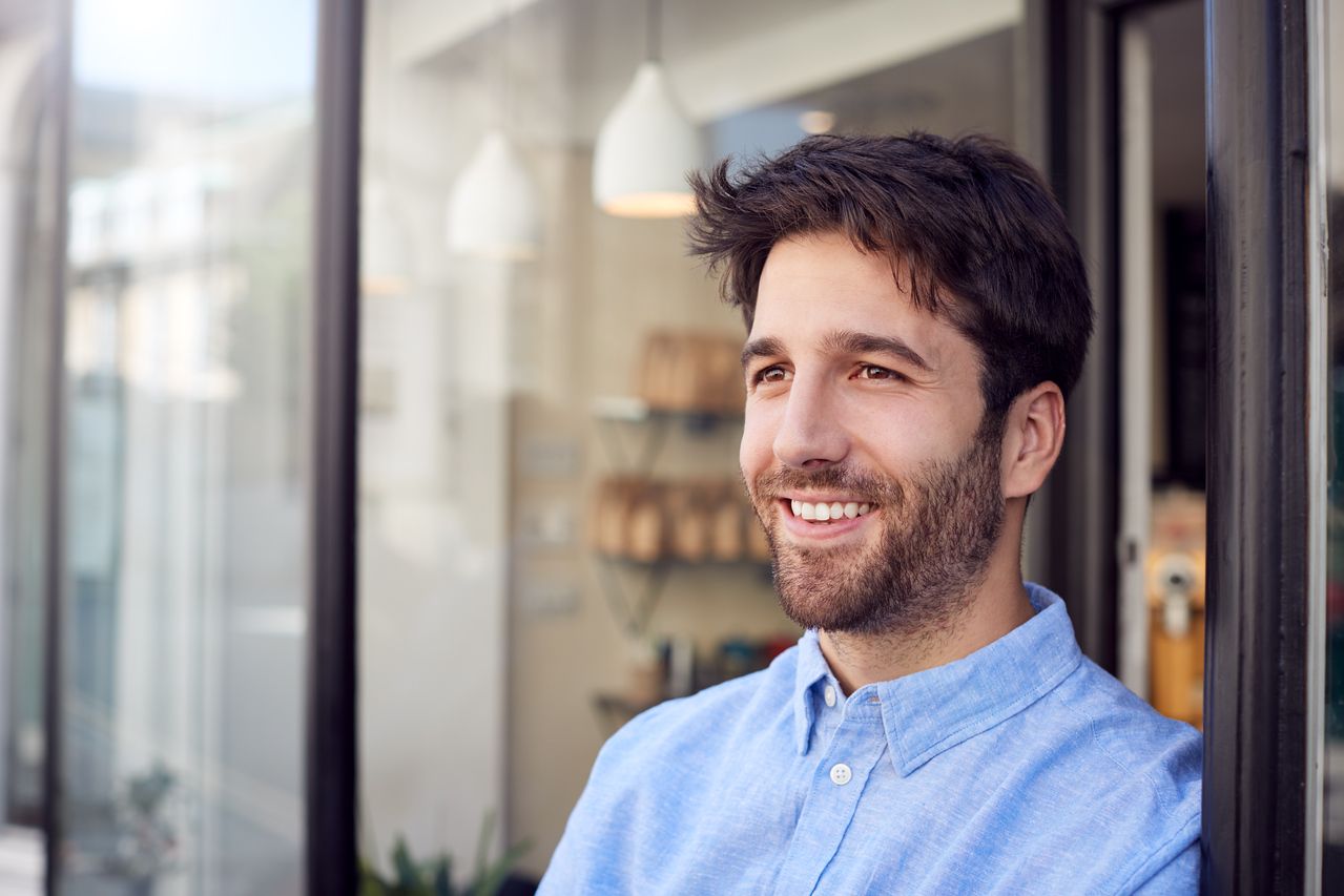 newport beach cosmetic dentistry model smiling